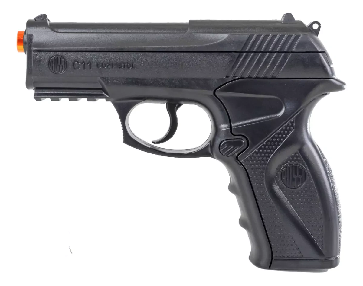 Pistola Pressão Airgun C11 Co2 4.5mm Wingun Esfera Aço