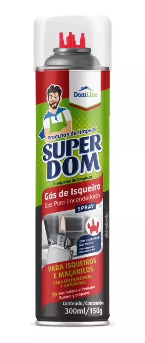 Refil Para Maçarico Isqueiro Domline 5 Pontas 300ml