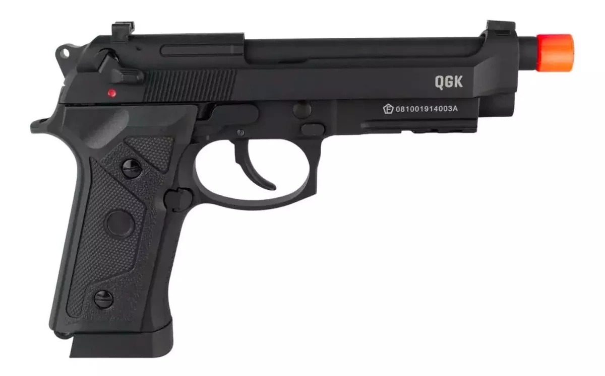 Pistola De Airsoft A Gás Gbb Qgk 92 A1 4,5mm