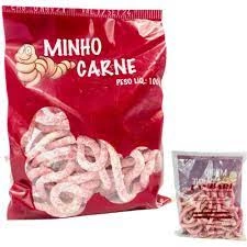 Massa Minhoca Sabor Minho Carde ou Minho Sangue Para Pesca 100g