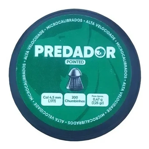 Chumbinho Predador Conic 4,5mm /.177 0.47g (7,25gr) 200un