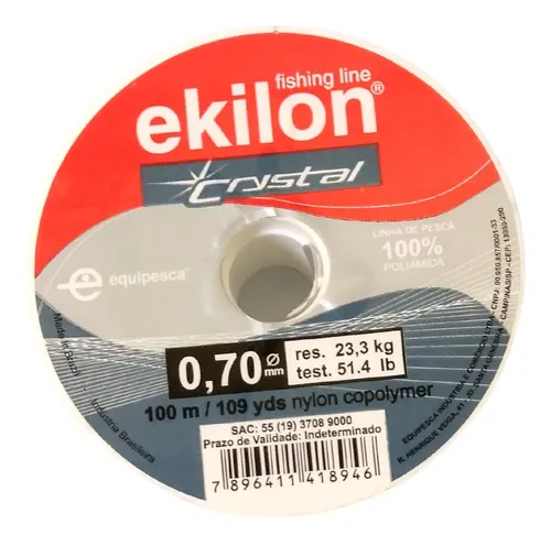 Linha Nylon Crystal P/ Pesca 0,70mm