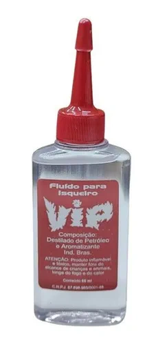 Fluido Vip Para Isqueiro De Metal Chama Limpa Baixo Odor