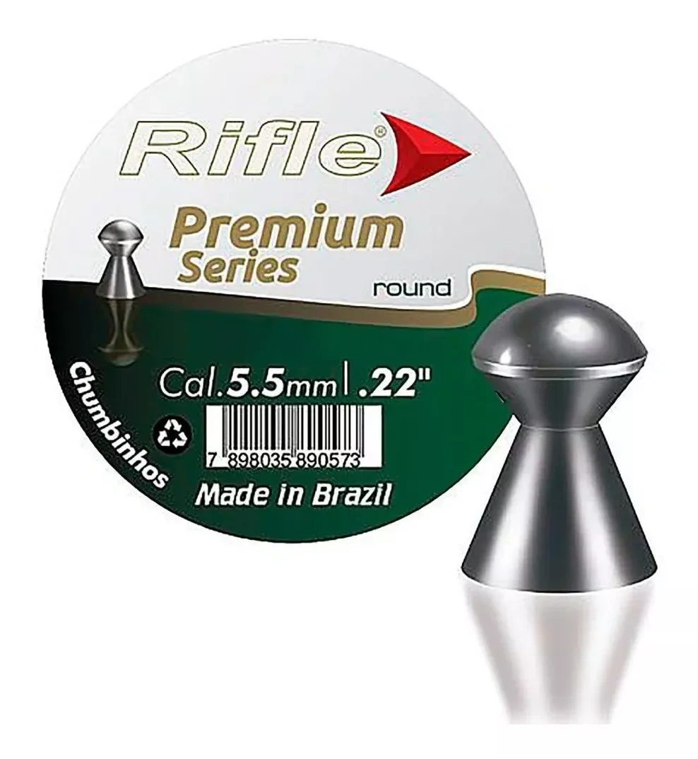 Chumbinho Rifle Premium Series Round 5.5mm C/125 Uni.