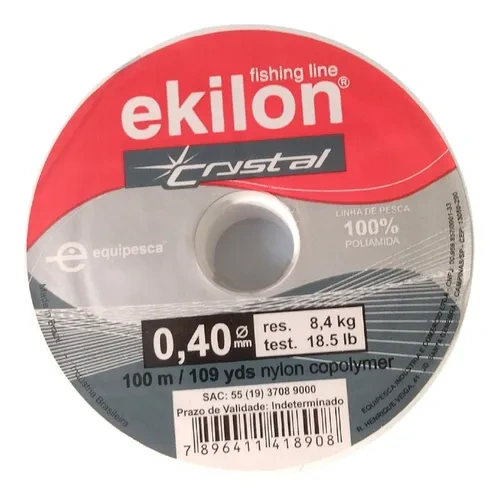 Linha Nylon Crystal P/ Pesca 0,40mm